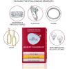 imageCONNOISSEURS AllPurpose Jewelry Cleaning Kit  Includes Delicate Jewelry Cleaner Solution and 2 Polishing Cloths