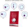 imageCONNOISSEURS Locking Earring Backs  Hypoallergenic Earring Backs for Studs Hoops and More  Never Lose an Earring AgainSilver Earring Backs
