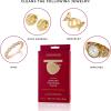 imageCONNOISSEURS Premium Edition Extra Large Polishing Cloth Bundle for Silver ampamp Gold Jewelry  Ultrasoft Fabric with AntiTarnish Formula  2 Pack 14x14 Inches14 x 14 Inches  Gold