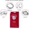 imageCONNOISSEURS Premium Edition Extra Large Polishing Cloth Bundle for Silver ampamp Gold Jewelry  Ultrasoft Fabric with AntiTarnish Formula  2 Pack 14x14 Inches14 x 14 Inches  Silver