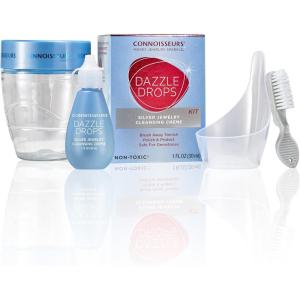 imageCONNOISSEURS Dazzle Drops Jewelry Cleaner Solution 1 OunceSilver Dazzle Drops